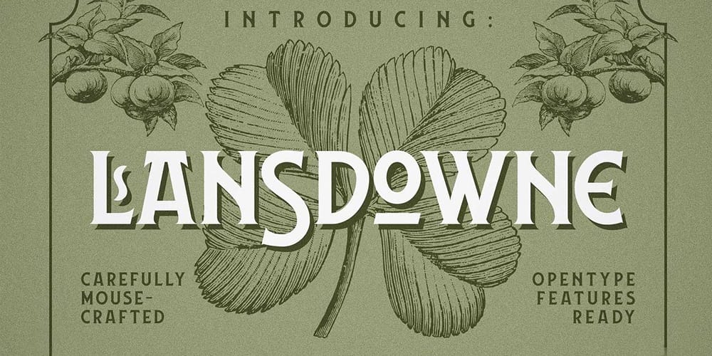 200+ Great Free Fonts for Designers 648 Lansdowne Decorative Font