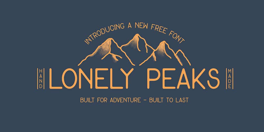 200+ Great Free Fonts for Designers 247 Lonely Peaks Font