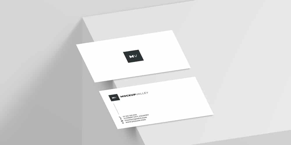 100+ Free Business Card Mockups PSD 391 Minimalist Business Card Mockup PSD