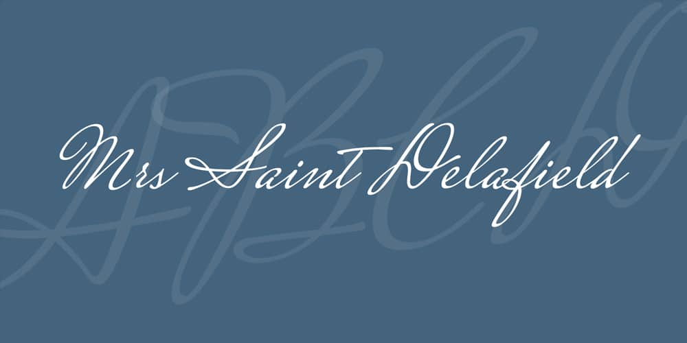 Amazing Free Signature Fonts 16 Mrs Saint Delafield Font