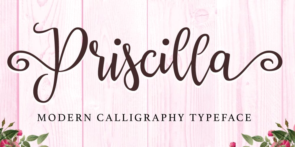 Priscilla Script Typeface