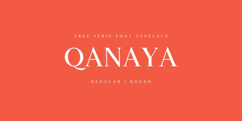 200+ Great Free Fonts for Designers 120 Qanaya Serif Font
