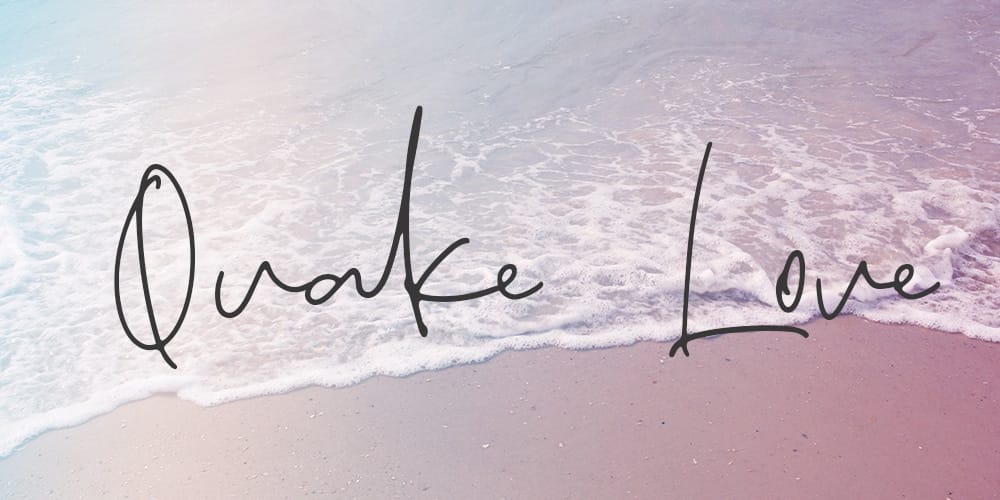 Amazing Free Signature Fonts 27 Quake Love