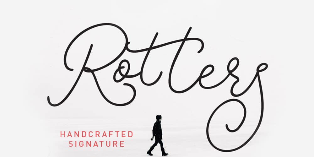 Amazing Free Signature Fonts 4 Rotters Monoline Script Font