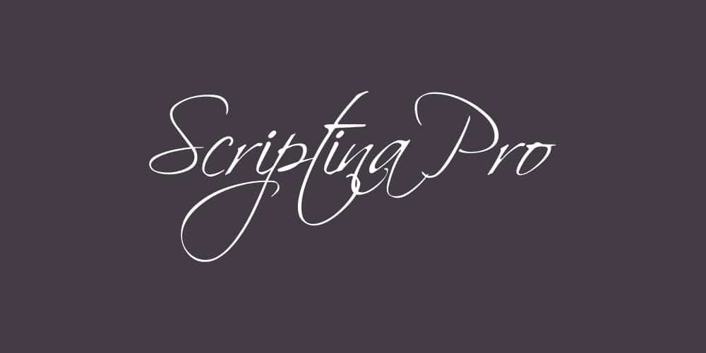 Amazing Free Signature Fonts 25 Scriptina Pro