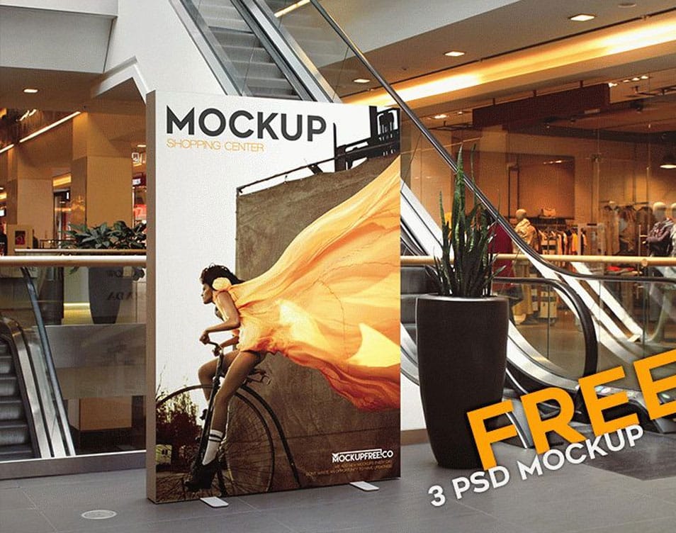 Shopping Center – 3 Free PSD Mockups 2 Shopping Center – 3 Free PSD Mockups