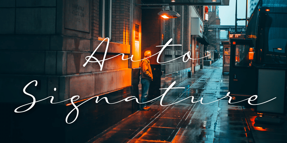 250 + Free Modern Script Fonts for Designers 148 A Auto Signature Script Font