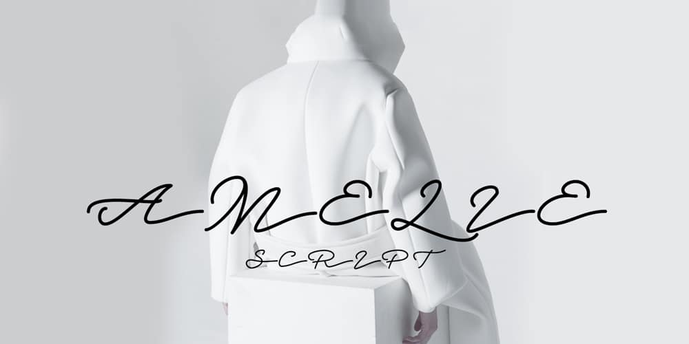 250 + Free Modern Script Fonts for Designers 409 Amelie Script Typeface