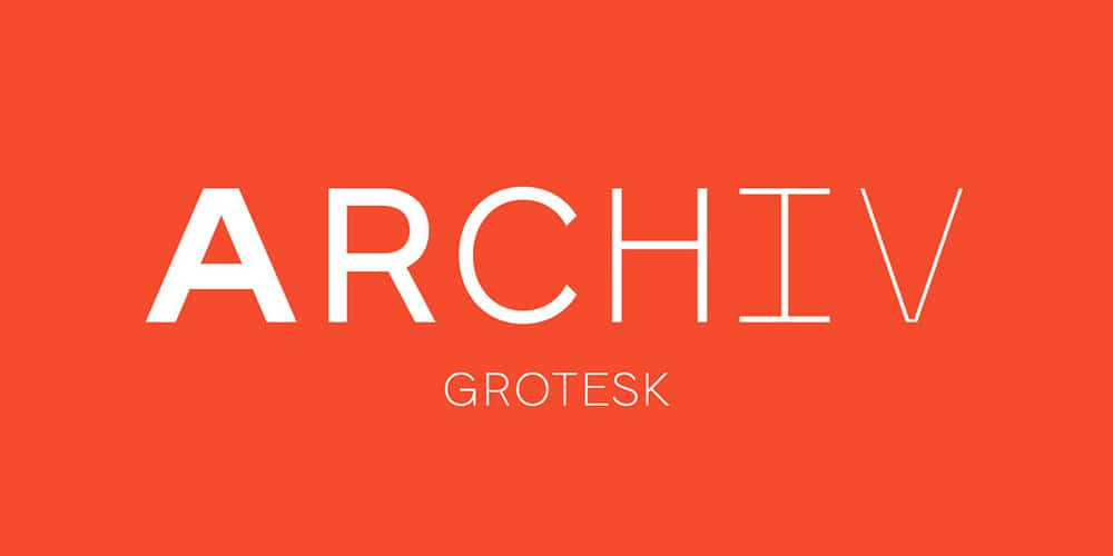 Archive Grotesk Sans Serif Font