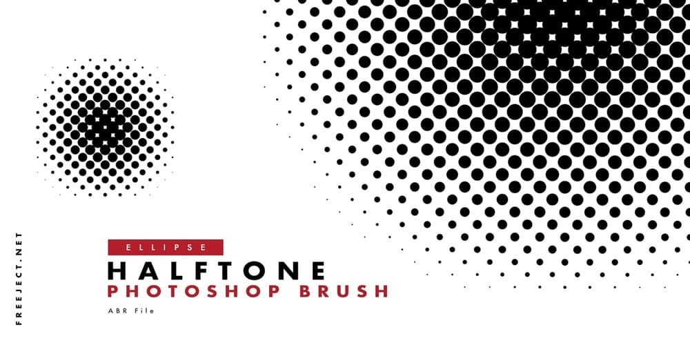 Ellipse Halftone Photoshop Brushes