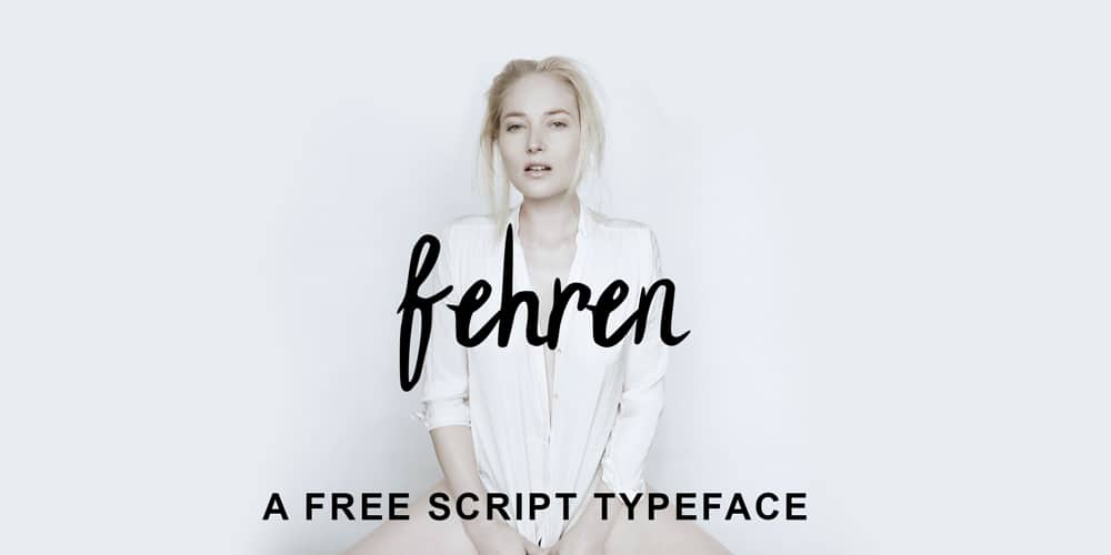 250 + Free Modern Script Fonts for Designers 141 Fehren Font