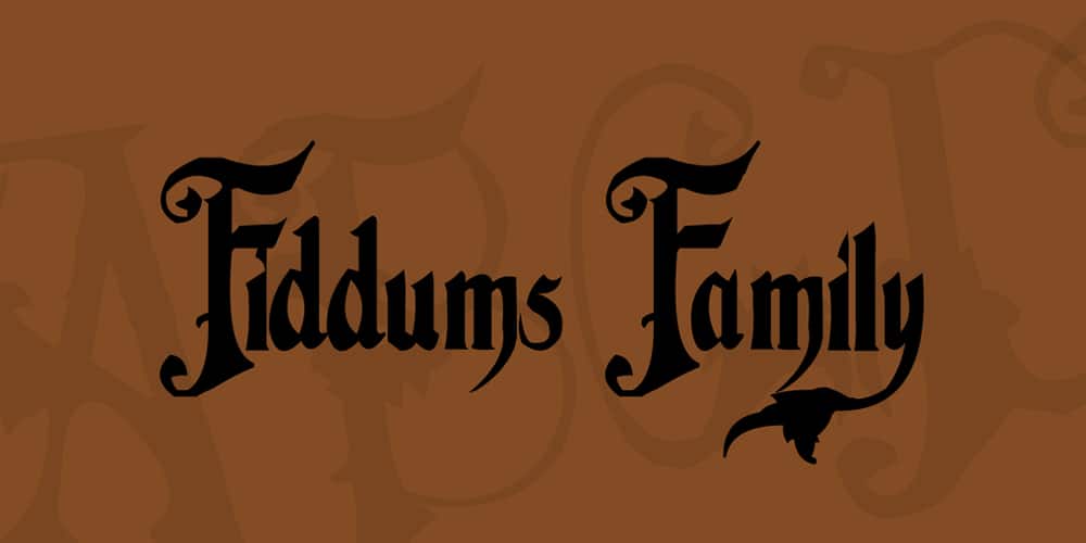 Free Calligraphy Fonts 107 Fiddums Family Font