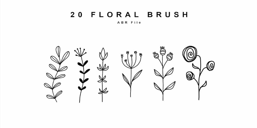 Collection of Best Photoshop Brushes 146 Floral Photoshop Brushes