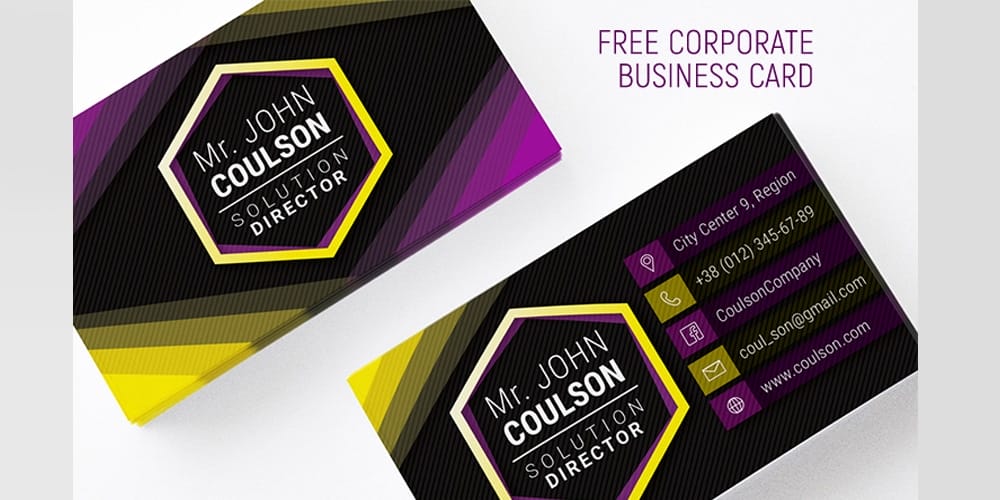 100+ Free Business Cards PSD 241 Free Corporate Business Card