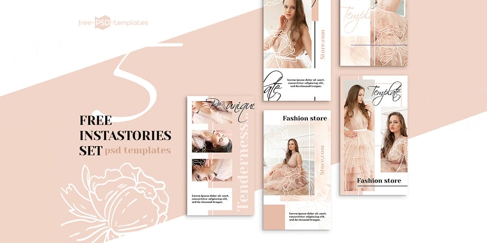 100+ Best Instagram Post Templates to Gain More Followers 57 Free Instagram Stories Set PSD
