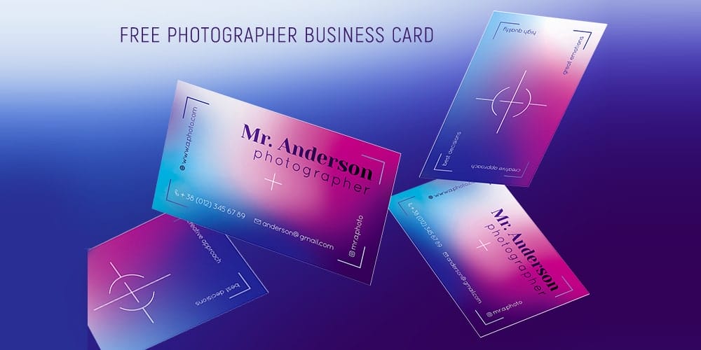 100+ Free Business Cards PSD 70 Free Photographer Business Card