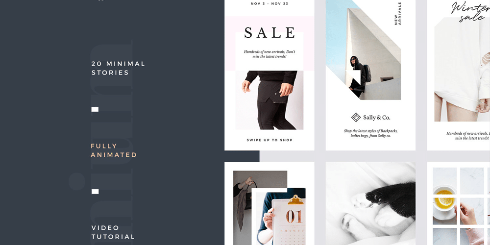 100+ Best Instagram Post Templates to Gain More Followers 213 Hazel Animated Instagram Story Templates PSD