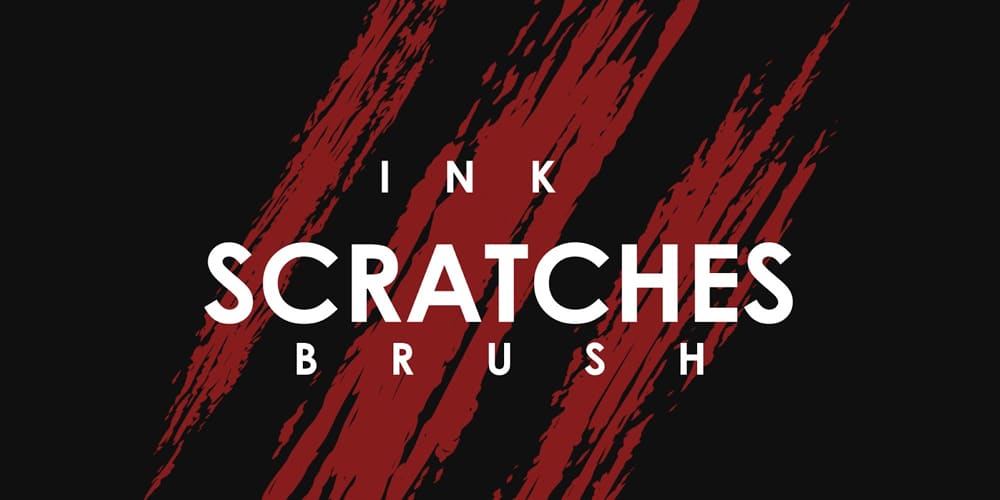 Collection of Best Photoshop Brushes 208 Ink Scratches Brush