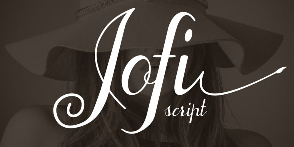 250 + Free Modern Script Fonts for Designers 269 Jofi Font