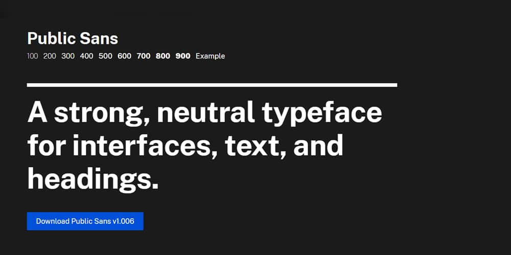 200+ Great Free Fonts for Designers 246 Public Sans