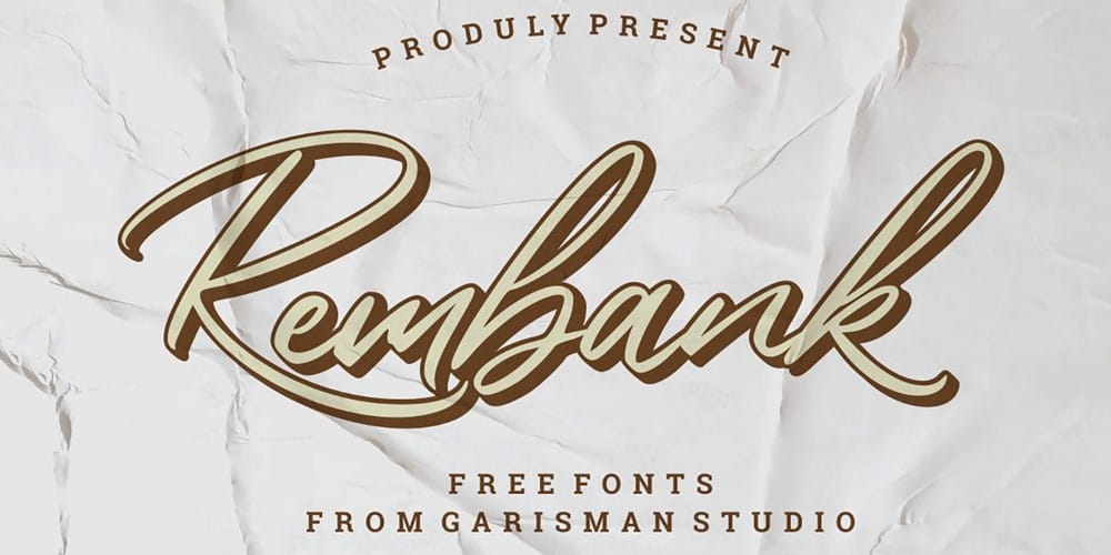 Free Calligraphy Fonts 33 Rembank Font