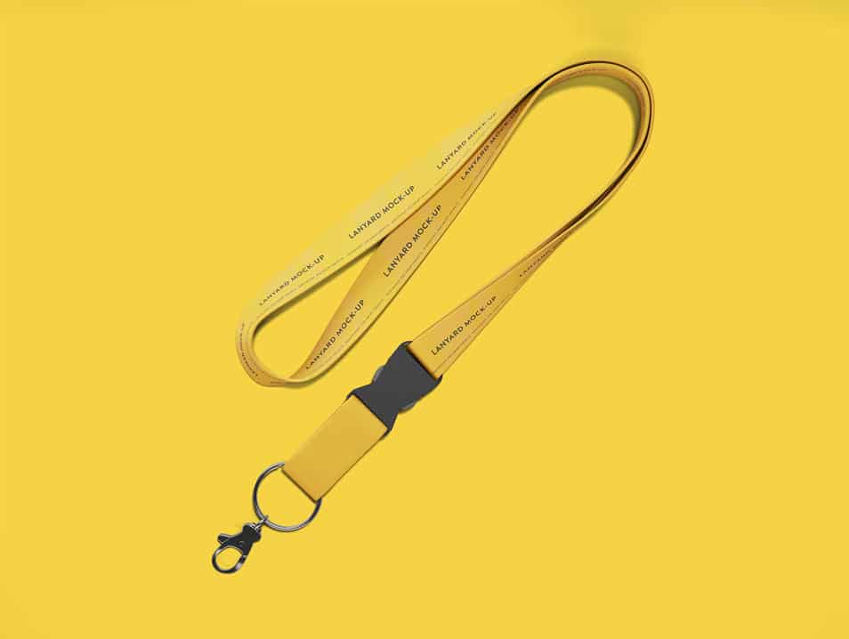 Simple Lanyard Mockup 2 Simple Lanyard Mockup