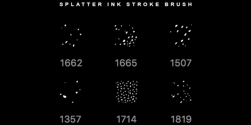 Collection of Best Photoshop Brushes 211 Splatter Ink Stroke Photoshop Brushes