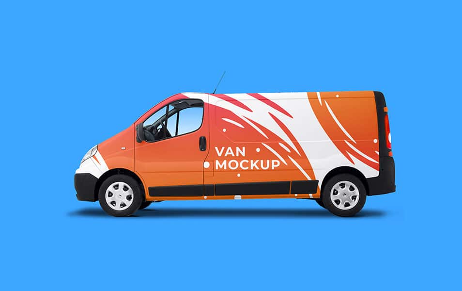 Traffic Van Mockup 2 Traffic Van Mockup