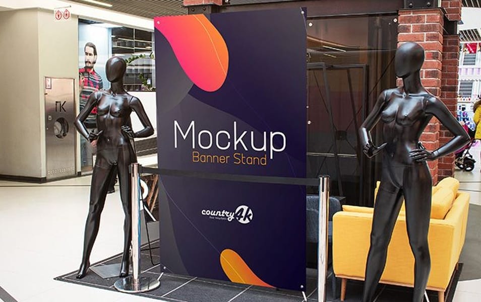 2 Free Banner Stand PSD MockUps in 4k 2 2 Free Banner Stand PSD MockUps in 4k