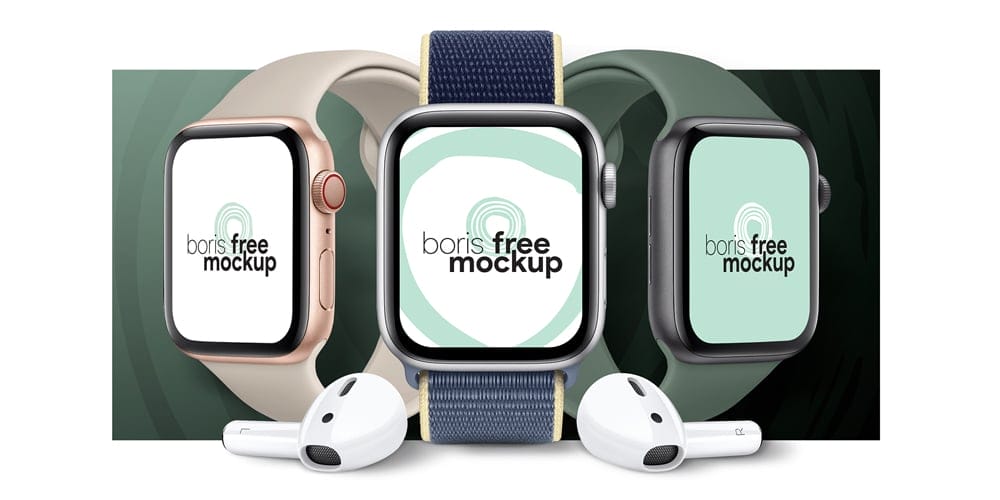 Apple Watch Series 5 Mockup PSD