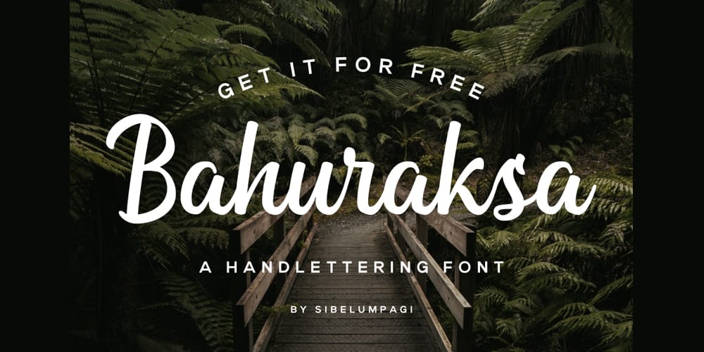 250 + Free Modern Script Fonts for Designers 426 Bahuraksa