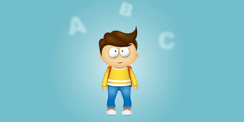 Boy cartoon style