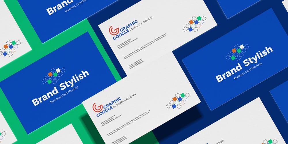 100+ Free Business Card Mockups PSD 321 Brand Stylish Business Card Mockup