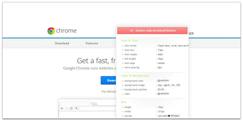Best Chrome Extensions for Designers 43 CSSViewer