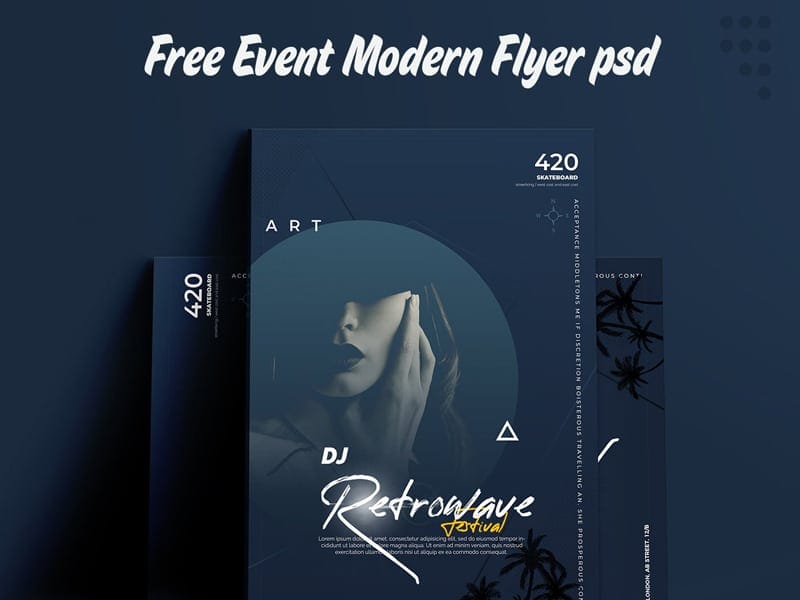 Best Free Flyer Templates 460 Event Modern Flyer PSD