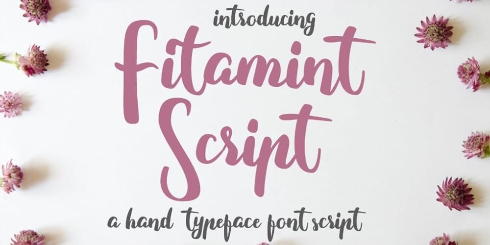 Fitamint Hand Typeface Script