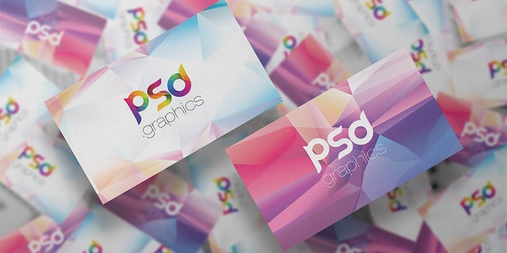 100+ Free Business Card Mockups PSD 352 Floating Business Cards Mockup