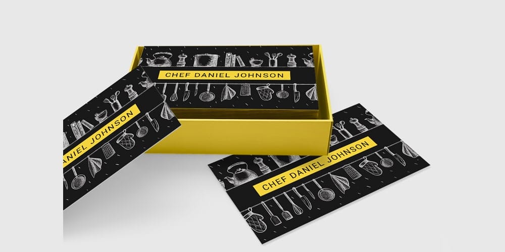 100+ Free Business Cards PSD 203 Free Chef Business Card PSD