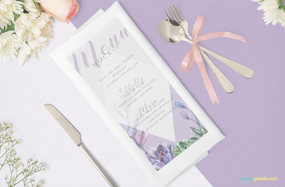 Free Gorgeous Restaurant Menu Mockup 2 Free Gorgeous Restaurant Menu Mockup