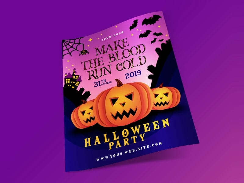 Free Halloween Party Flyer Template