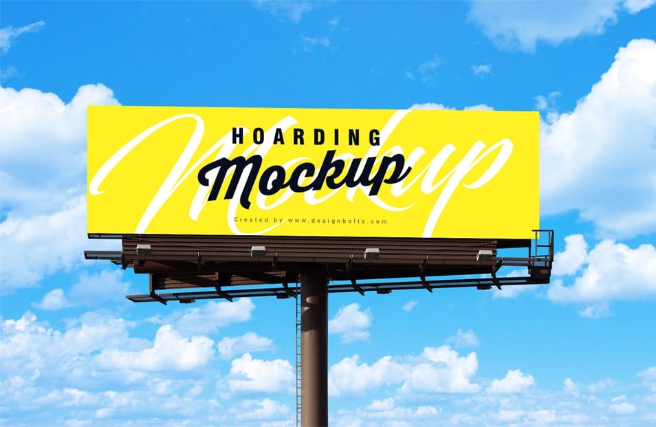 Free Outdoor Advertisement Blank Hoarding / Billboard Mockup PSD 2 Free Outdoor Advertisement Blank Hoarding / Billboard Mockup PSD