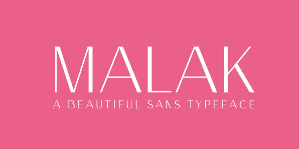 200+ Great Free Fonts for Designers 240 Malak Sans Serif Typeface