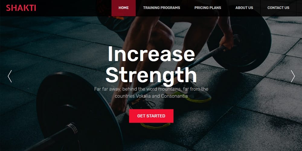 Best Free Web Templates 2023 343 Shakti Gymnasium Responsive Template