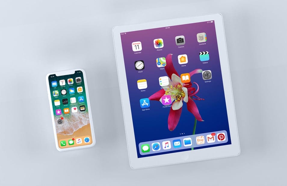 iPhone X and iPad Screen Mockups 2 iPhone X and iPad Screen Mockups
