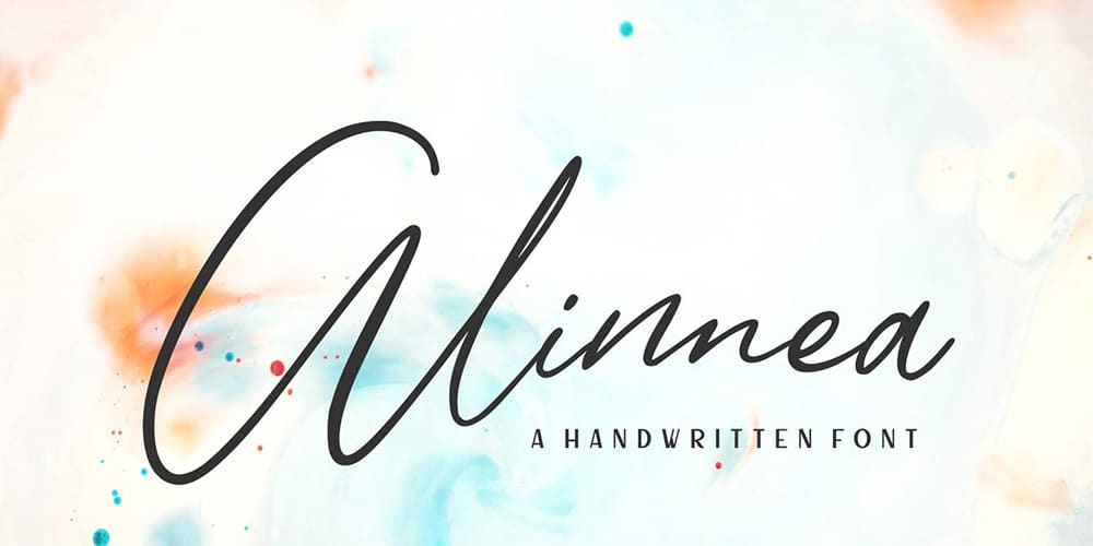 200+ Great Free Fonts for Designers 491 Alinnea Handwritten Font