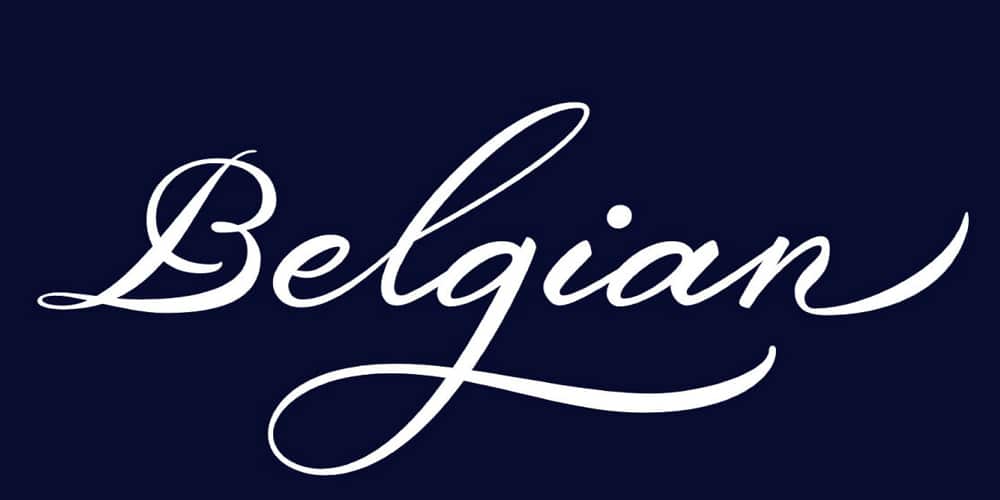 Belgian Signature Calligraphy Font