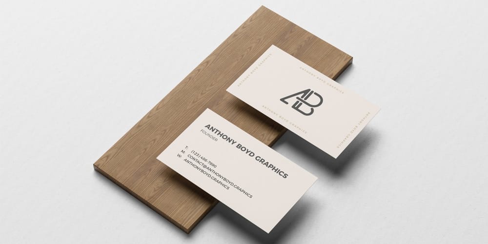 100+ Free Business Card Mockups PSD 328 Business Card On Board Mockup