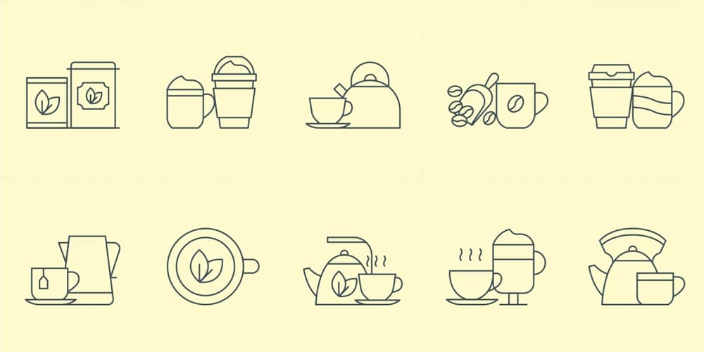 Best Free Icon Sets 2021 151 Coffee and Tea Icons