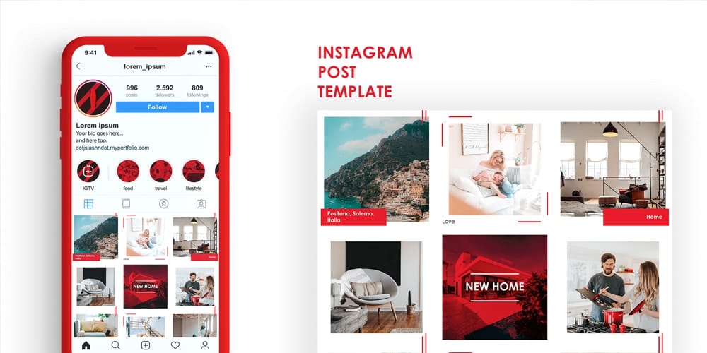 100+ Best Instagram Post Templates to Gain More Followers 237 Free Instagram Template Vector