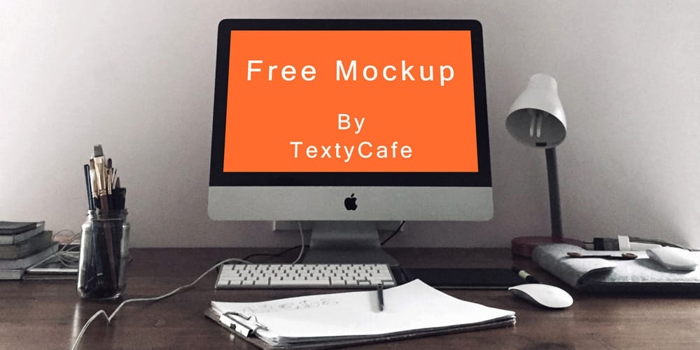 Free iMac Mockup Template